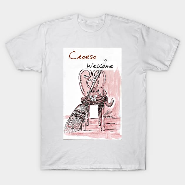 CROESO (WELCOME) CAT T-Shirt by MarniD9